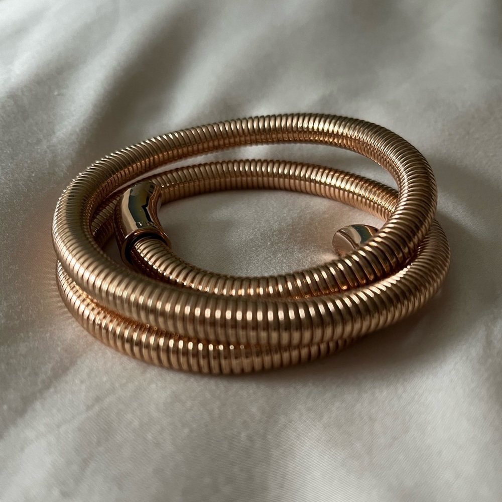 Rose Gold Tone Vince Camuto Coil Bracelet